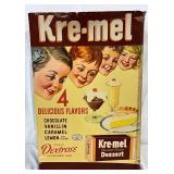 Cardboard Advertising Display for Kre-mel, Karo Syrup, and Linit Products