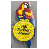 POLL PARROT SHOES CLOCK 