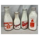 COLLECTION EARLY MILK BOTTLES 