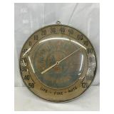 12IN. MUTUAL SERVICE INSURANCE THERM. W/GLASS FACE 