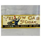 Yellow Cab 5¢ Cigar SIGN