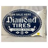 DIAMON TIRES FLANGE SIGN 