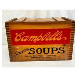 Campbell’s Condensed Soups Wooden Crate With Commemorative Items