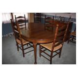 Hitchcock Dining Table & 6 Chairs