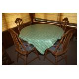 Barrel Table with 4 Chairs