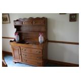 Solid Maple Dry Sink with Shelf