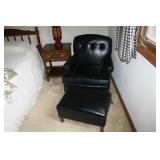 Leather Chair & Ottoman