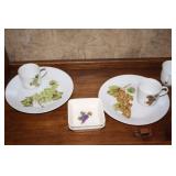 Vintage Snack Plates & Cups