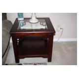 Glass Top Side Table