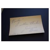 Jimmy Dean Autograph