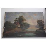 Antique Print on Canvas