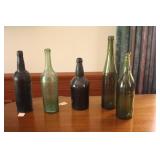 Handblown Antique Liquor Bottles