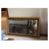 Mirror with Gold Frame