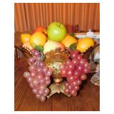 Vase with Faux Fruit