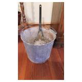 Metal Bucket and Scoop
