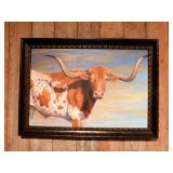 Longhorn Oil Painting