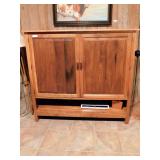 Amish Black Walnut Entertainment Center