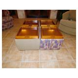 Ottomans with TrayTable