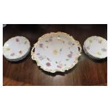 Lioges France Platter and 6 Plates