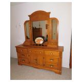 Dresser with 3 Mirrors
