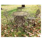 Metal Table & Chairs