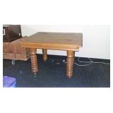 Square oak dining table