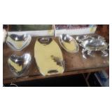 “Nambe” Buce Cox metal serving bowls and platters