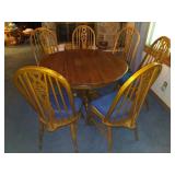 7 pice Oak dining set