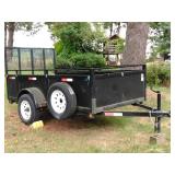 Versatile 10x5 steel trailer with loading ramp