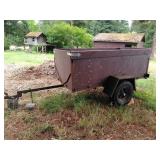 4 X 8 foot heavy duty single axel trailer with sides 