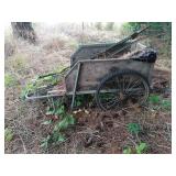 2 home made people powered garden carts 