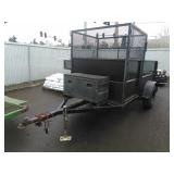 All steel 10ft. Like new Landscape trailer 