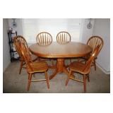7 piece oak kitchen dining set