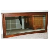 Oak framed wall mirror