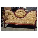Antique walnut Victorian sofa