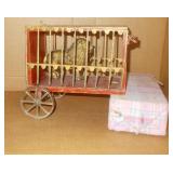Circus Lion in Wagon