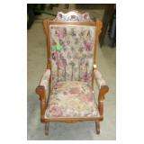 Antique Upholstered Rocker