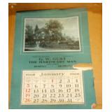 1908 G.W. Gust Hardware Calendar