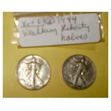 Lot 6, 1944 Walking Liberty Half Dollars