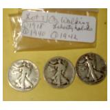 Lot 7, Walking Liberty Half Dollars