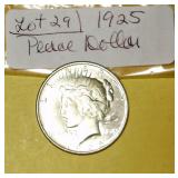Lot 29, 1925 Peace Silver Dollar