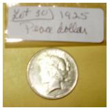 Lot 30, 1925 Peace Silver Dollar