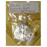 Lot 34,2019 American Eagle Silver Dollar