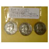Lot 41, Franklin Half Dollars