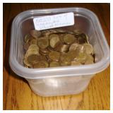 Lot 50, Wheat Cents, Uncounted, Unsearched