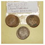 Lot 51,  Old Australian Half Cents