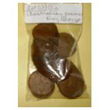 Lot 53,  King George VI Australian Cents