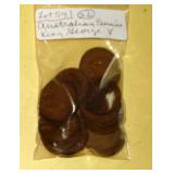 Lot 54, King George V Australian CEnts