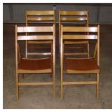 Four Folding Chairs