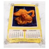 1952 Holts Products Calendar